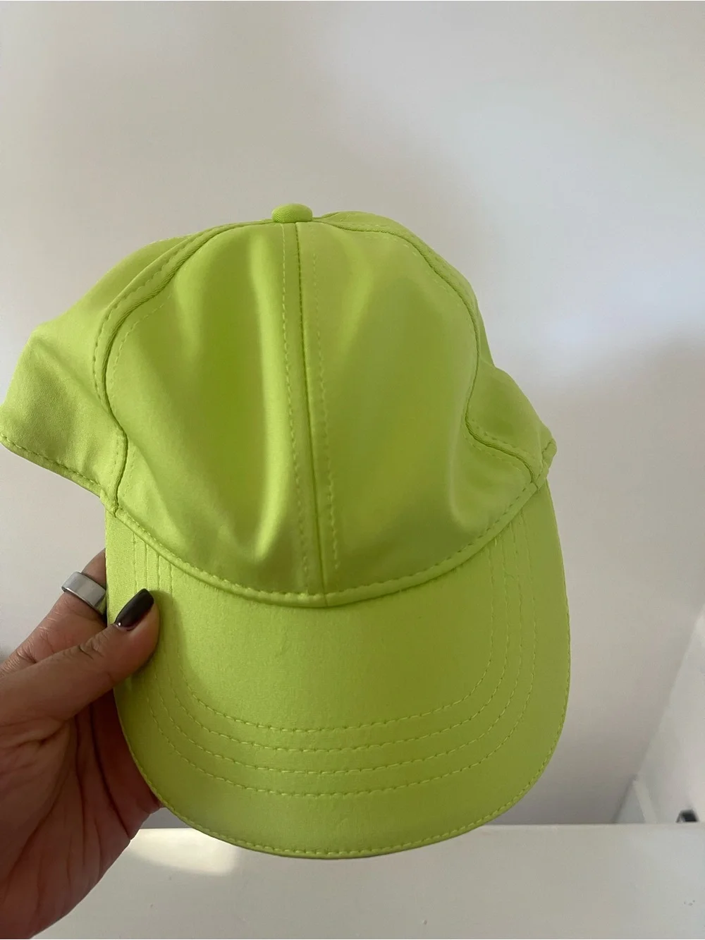 Neon Lime Baseball Ponytail Cap